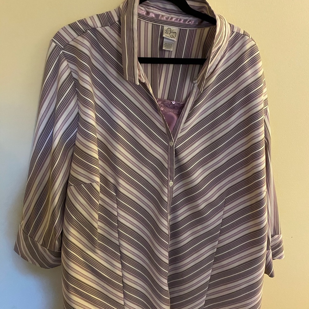 30/32 button down shirt with under shirt